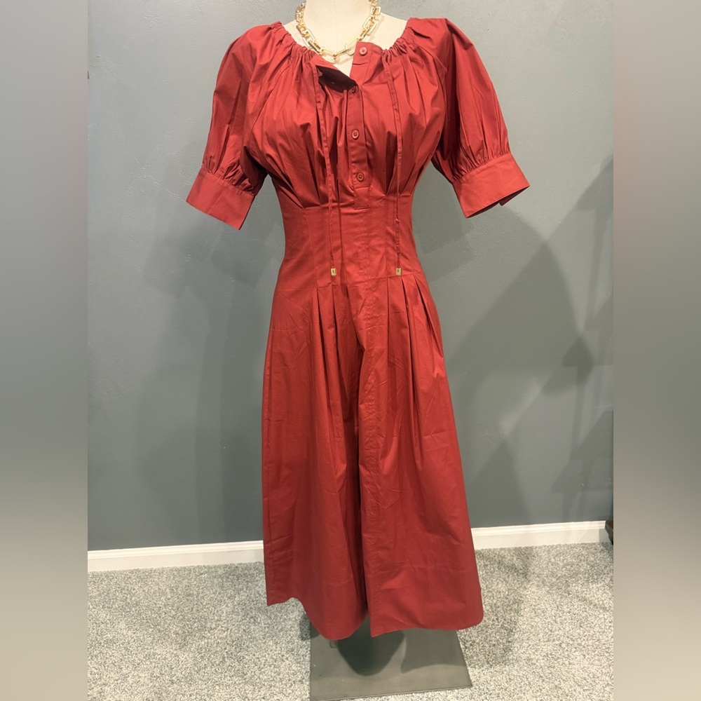 J. Crew Deep Red Maxi Dress